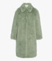 Another Tomorrow Fur Balmacaan in Celadon – Wool Women's Outerwear