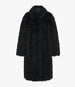 Another Tomorrow Fur Balmacaan in Black – Wool Women's Outerwear