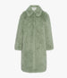 Another Tomorrow Fur Balmacaan in Celadon – Wool Women's Outerwear
