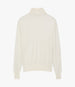 Another Tomorrow Featherweight Turtleneck in Off White – Wool Women's Knitwear