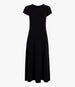 Another Tomorrow Fitted Tee Dress in Black – Cotton Women's Dress