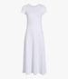 Another Tomorrow Fitted Tee Dress in White – Cotton Women's Dress