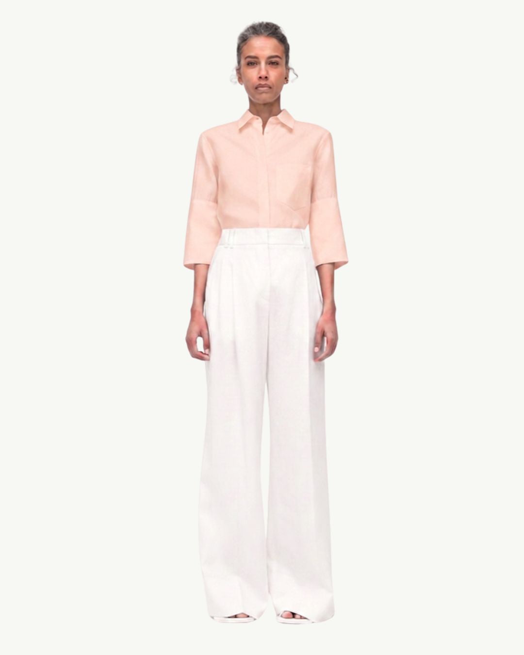 French Cuff Blouse | Quartz
