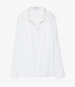 Another Tomorrow Gathered Voile Blouse in Off White – Cotton Women's Top