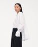 Another Tomorrow Gathered Voile Blouse in Off White – Cotton Women's Top
