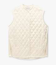 Satin Gilet | Cream