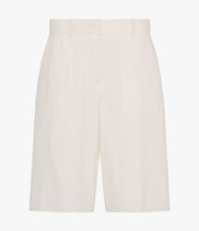 Gingham Bermuda Short | Off White