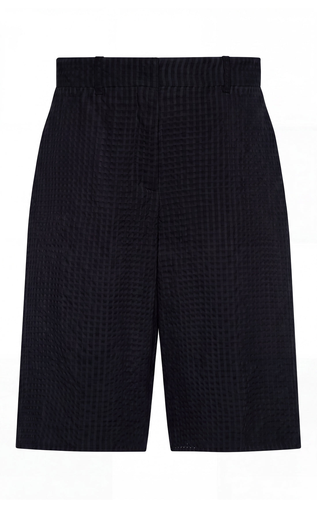 Gingham Bermuda Short | Black