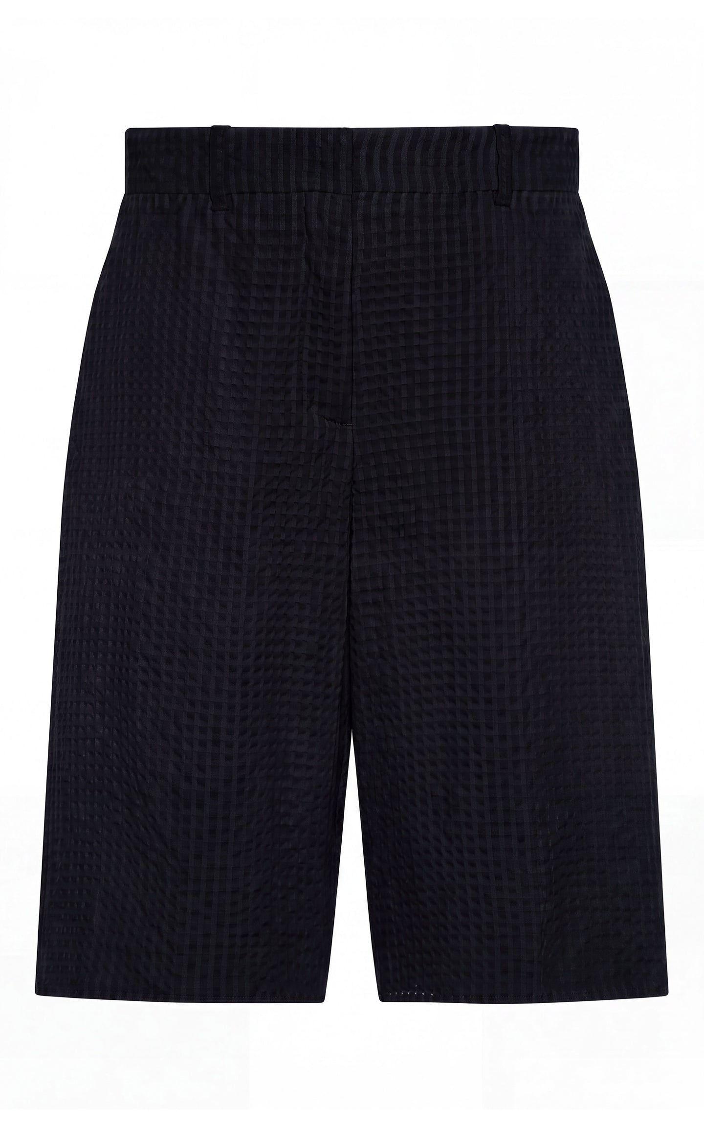 Gingham Bermuda Short | Black