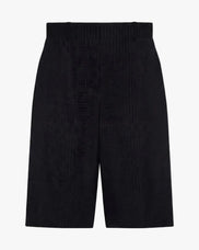 Gingham Bermuda Short | Black