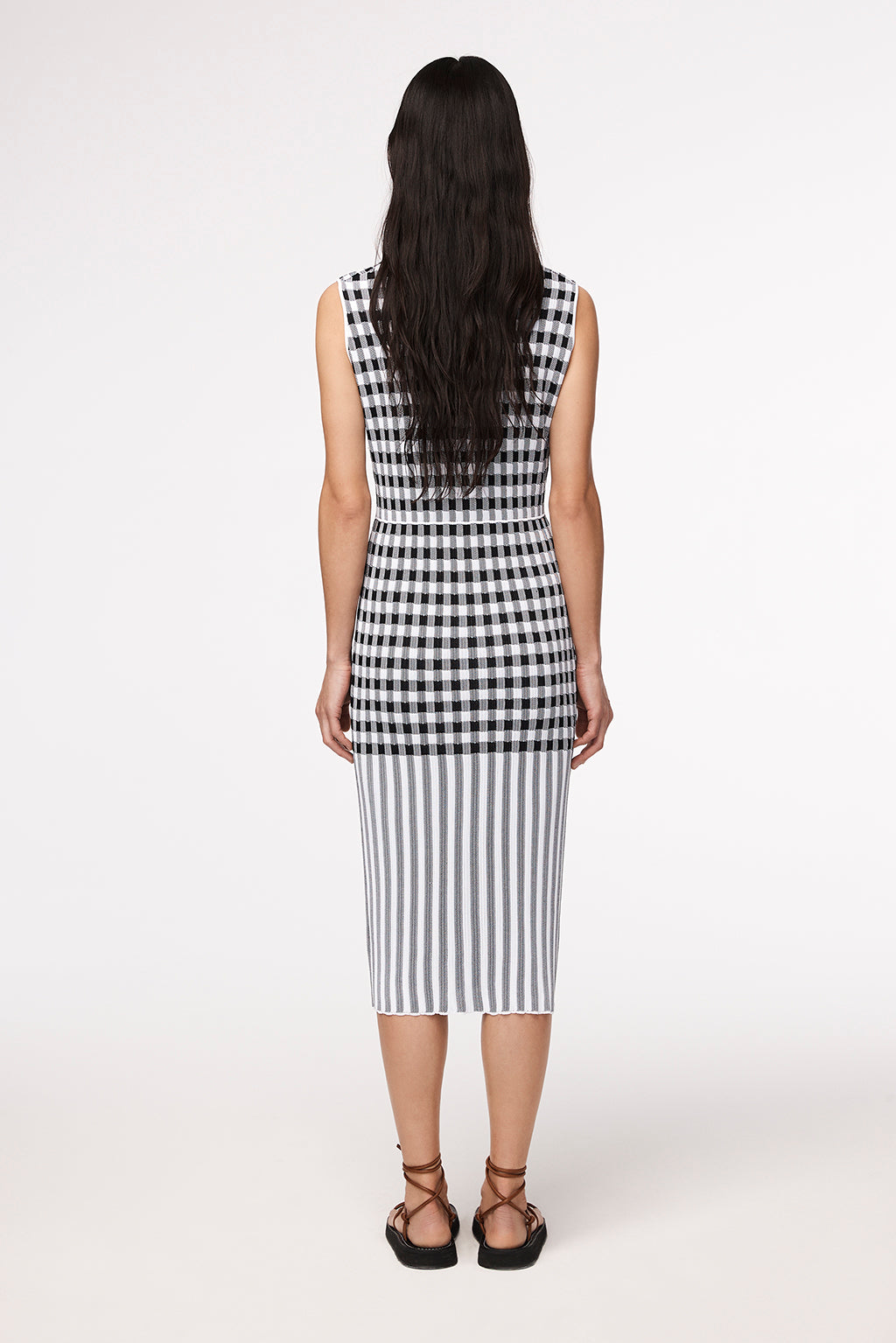 Gingham Knit Dress | Gingham Mix