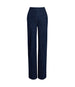 Another Tomorrow High Waisted Denim Trouser in Dark Wash – Cotton Women's Trousers