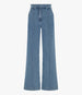 High Waisted Denim Trouser | Light Blue Wash