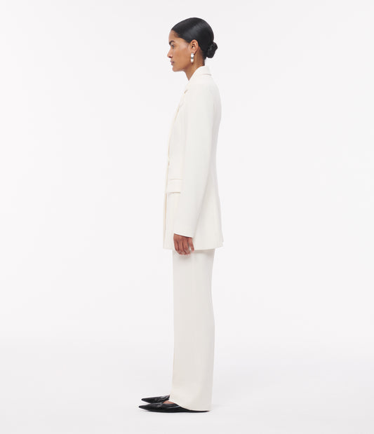 Another Tomorrow Jersey Jacket in Cream – Viscose Women's Jacket