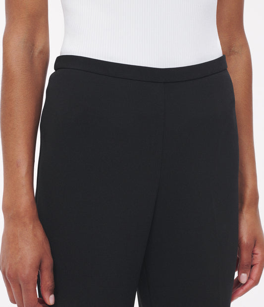 Another Tomorrow Jersey Pant in Black – Viscose Women's Trousers