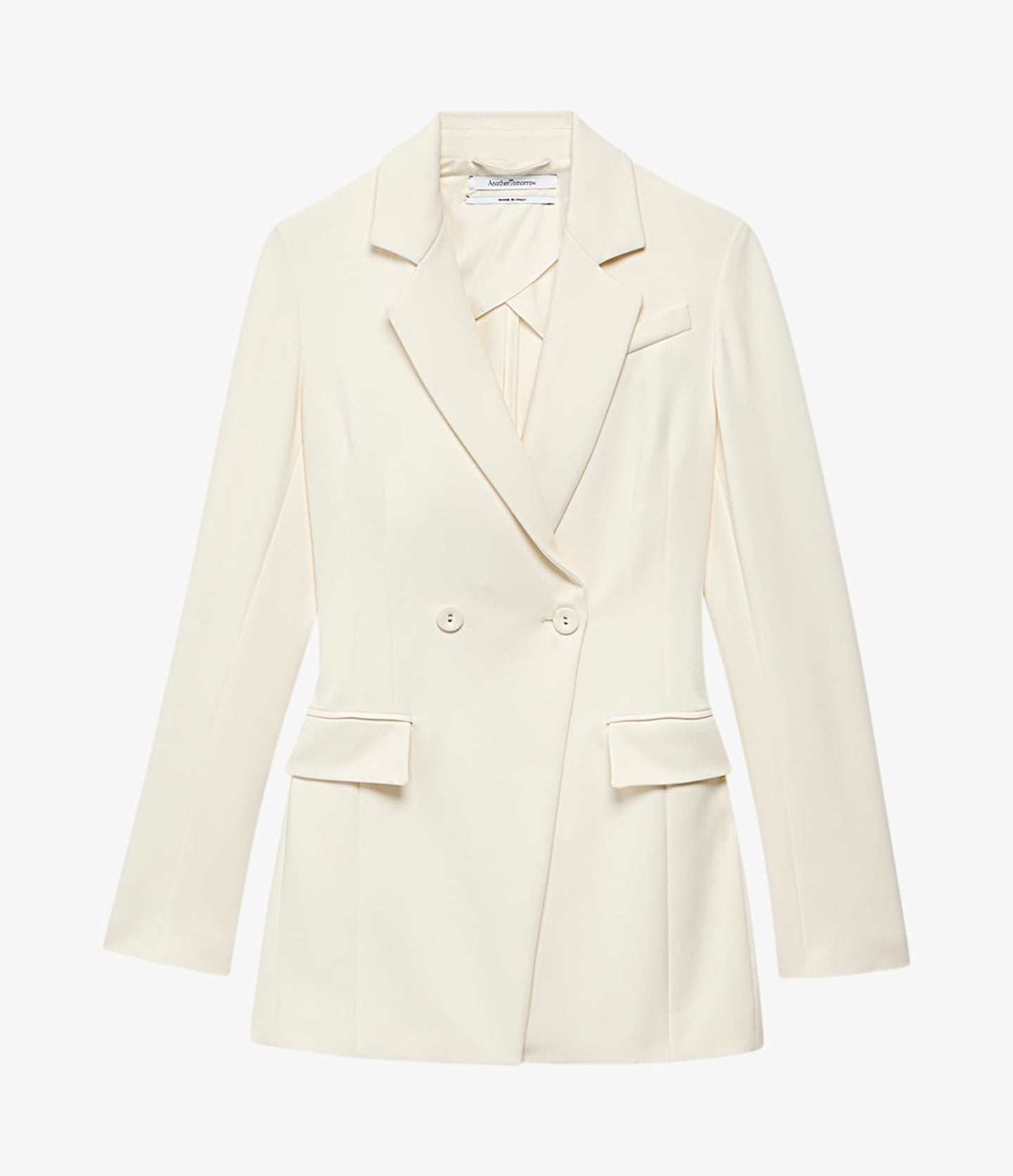 Another Tomorrow Jersey Jacket in Cream – Viscose Women's Jacket