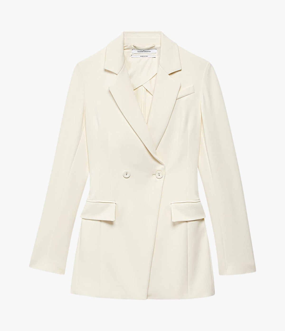 Another Tomorrow Jersey Jacket in Cream – Viscose Women's Jacket