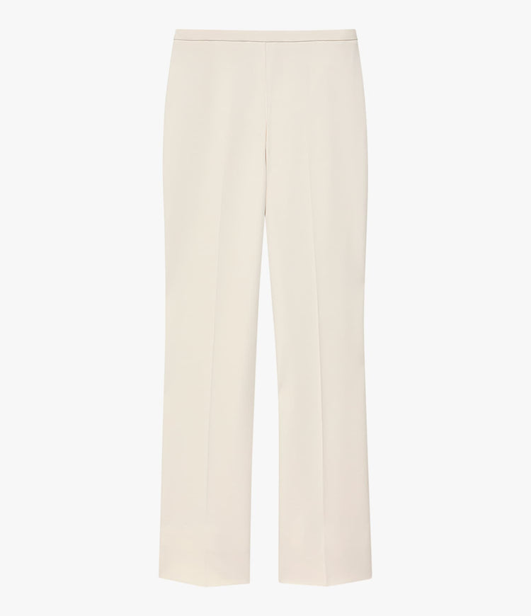 Another Tomorrow Jersey Pant in Cream – Viscose Women's Trousers