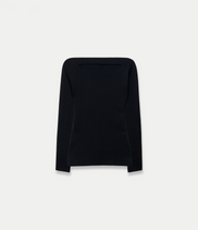 Compact Cutout Knit Top | Black