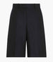 Another Tomorrow Linen Bermuda Pant in Black – Linen Women's Trousers