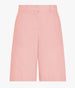 Another Tomorrow Linen Bermuda Pant in Seashell Pink – Linen Women's Trousers