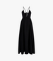 Linen Halter Dress | Black in black