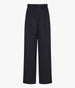 Another Tomorrow Linen Pleated Trouser in Black – Linen Women's Trousers