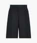 Another Tomorrow Linen Bermuda Pant in Black – Linen Women's Trousers