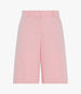 Another Tomorrow Linen Bermuda Pant in Seashell Pink – Linen Women's Trousers