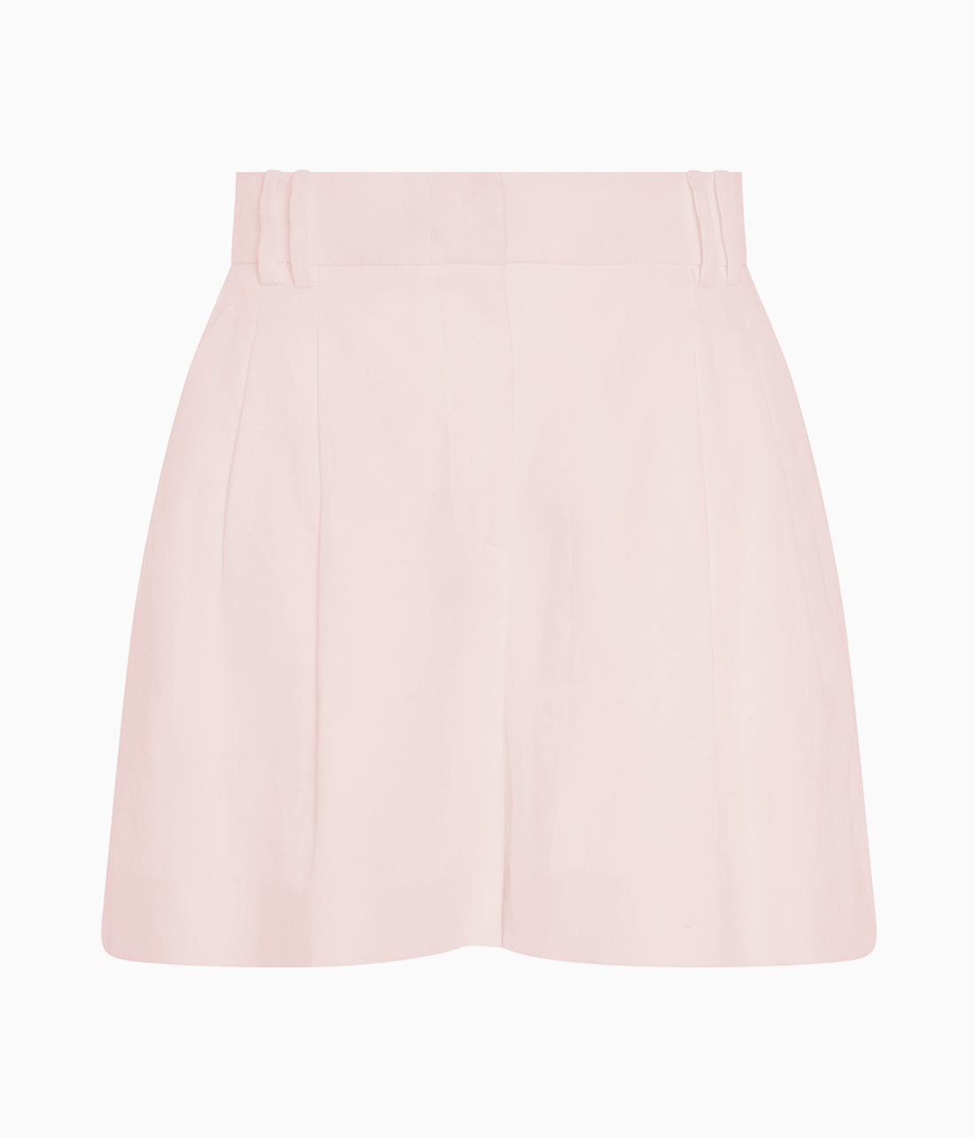 Linen Pleated Short | Quartz