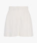 Linen Pleated Short | White