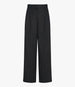 Another Tomorrow Linen Pleated Trouser in Black – Linen Women's Trousers