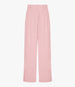 Another Tomorrow Linen Pleated Trouser in Seashell Pink – Linen Women's Trousers