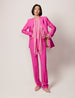 Another Tomorrow Classic Trouser in Peony – Wool Women's Trousers