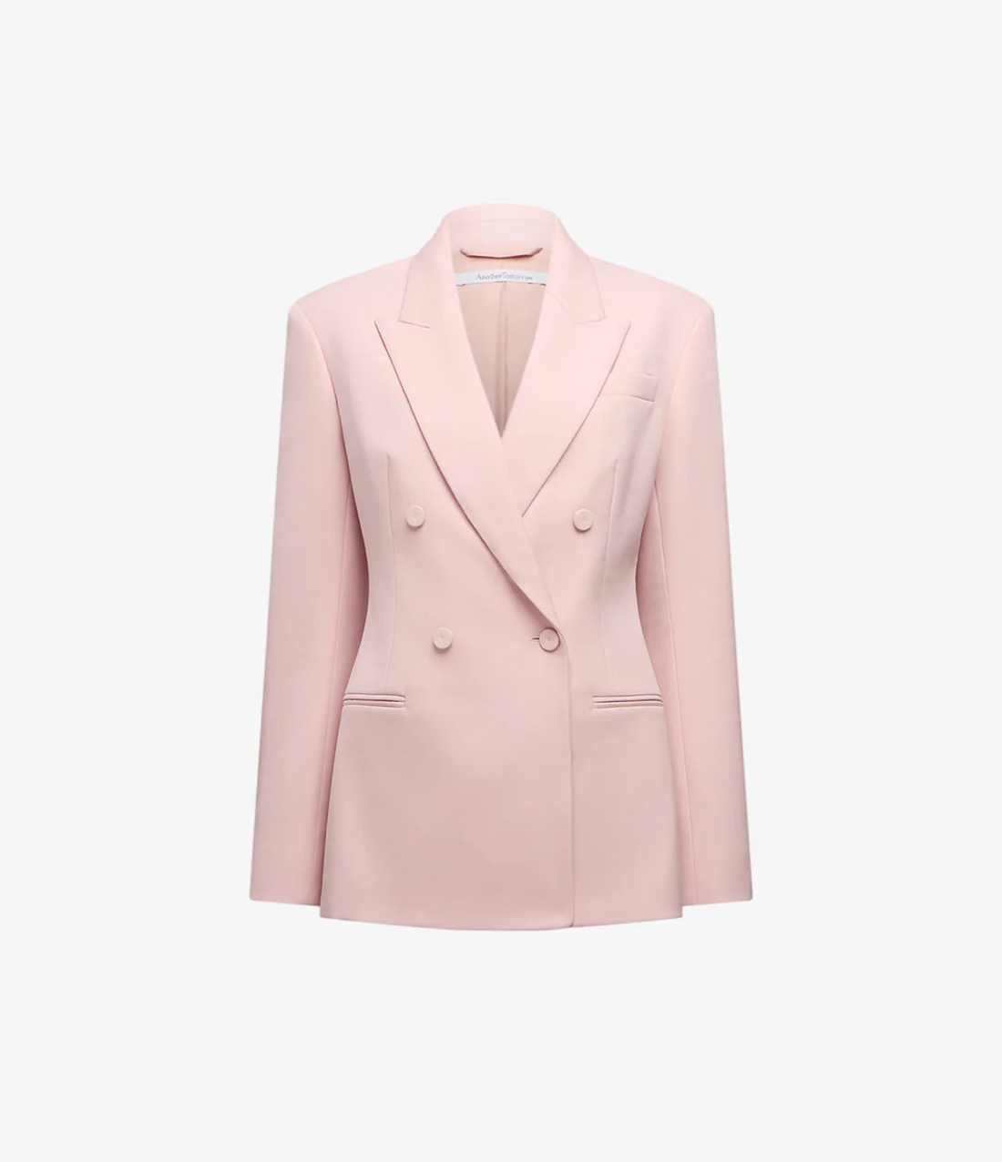 Tailored Double Breasted Jacket | Lotus Pink