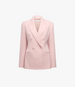 Tailored Double Breasted Jacket | Lotus Pink