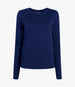 Another Tomorrow Long Sleeve T-Shirt in Navy – Cotton Women's Top