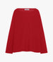 Another Tomorrow Merino Draped Knit in Pinot Noir – Wool Women's Knitwear