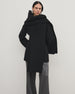 Short Scarf Coat | Black