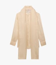 Organza Bow Blouse | Sand