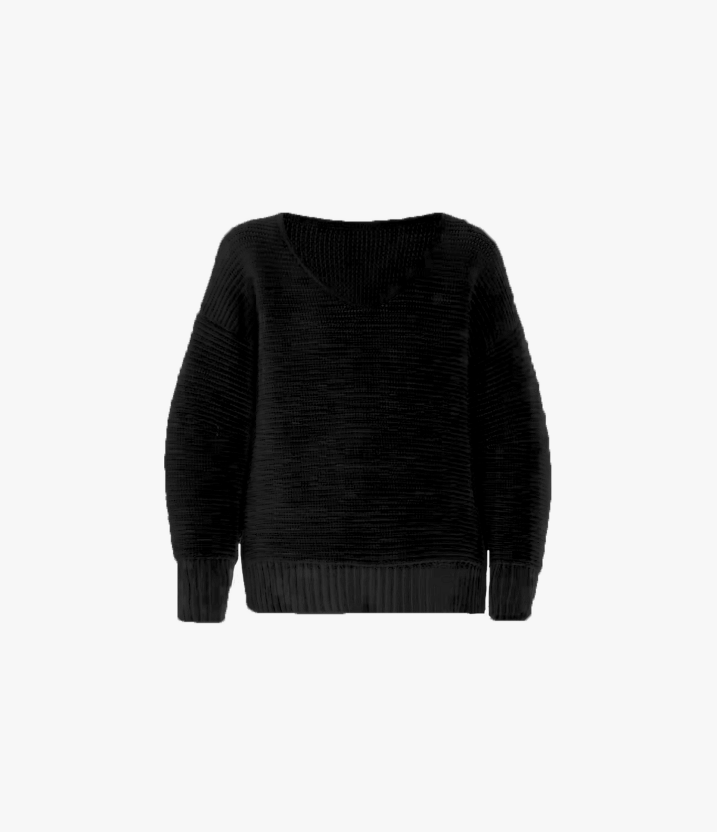 Ottoman Reversible Chunky Sweater | Black