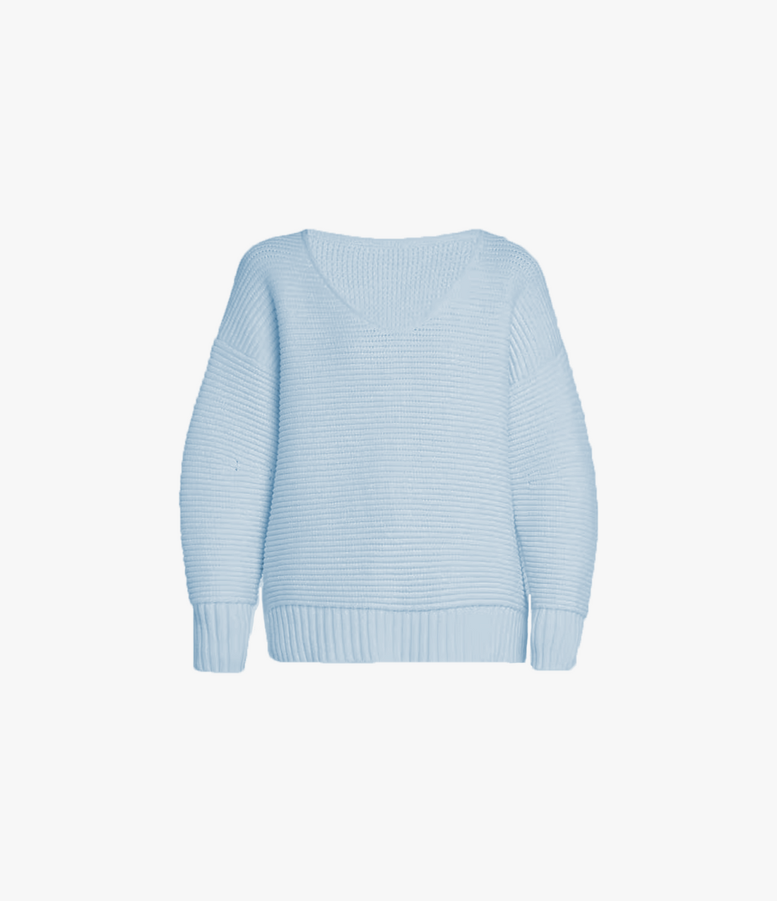 Ottoman Reversible Chunky Sweater | Sky
