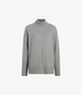 Cashmere Oversized Turtleneck | Heather Grey