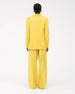 Another Tomorrow Oversized Blazer in Bright Chartreuse – Wool Women's Jacket