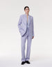 Another Tomorrow Classic Trouser in Lilac – Wool Women's Trousers