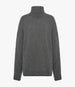Cashmere Oversized Turtleneck | Grey Melange