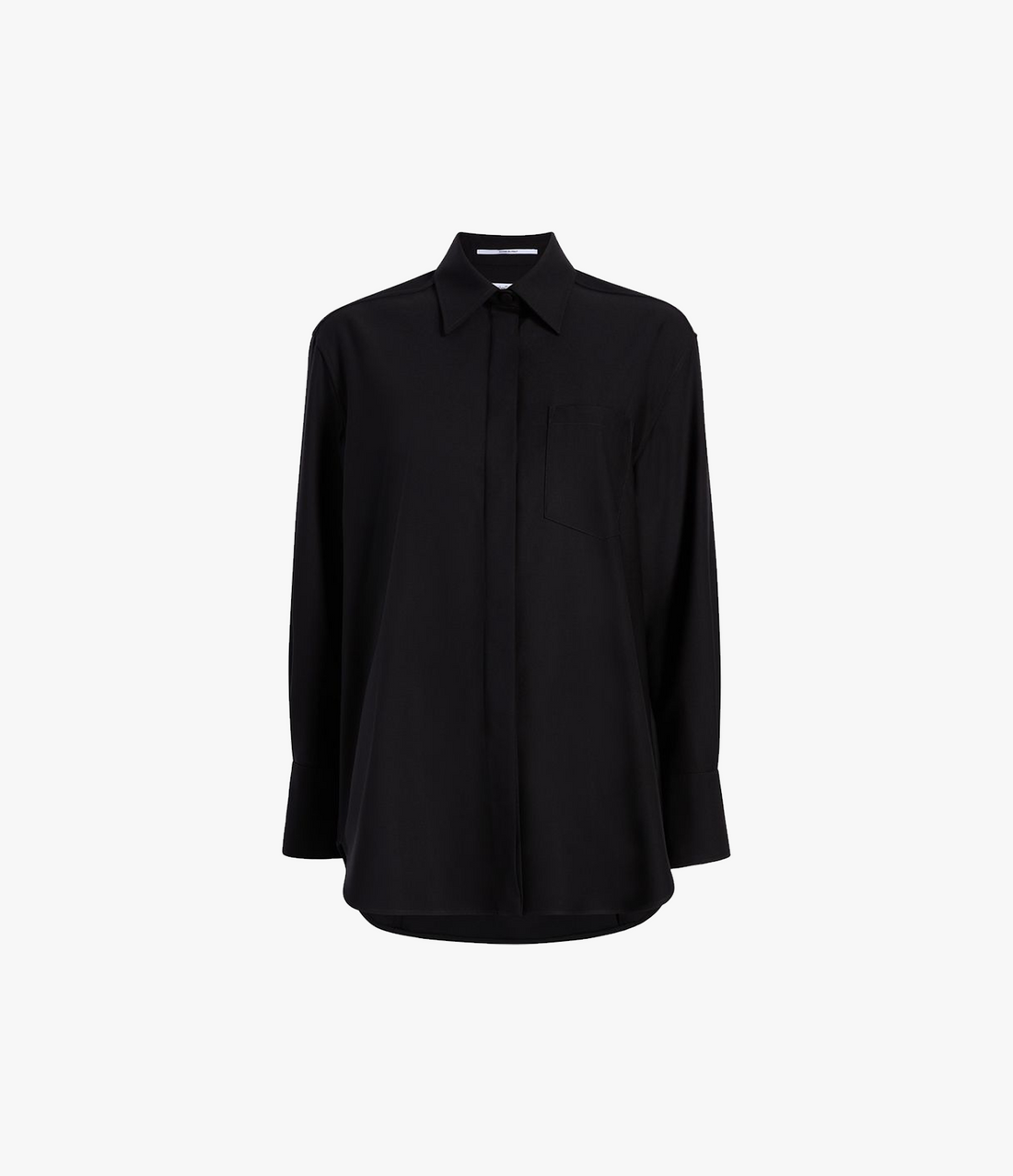 Oversized Wool Men's Shirt | Black