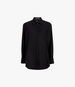 Oversized Wool Men's Shirt | Black