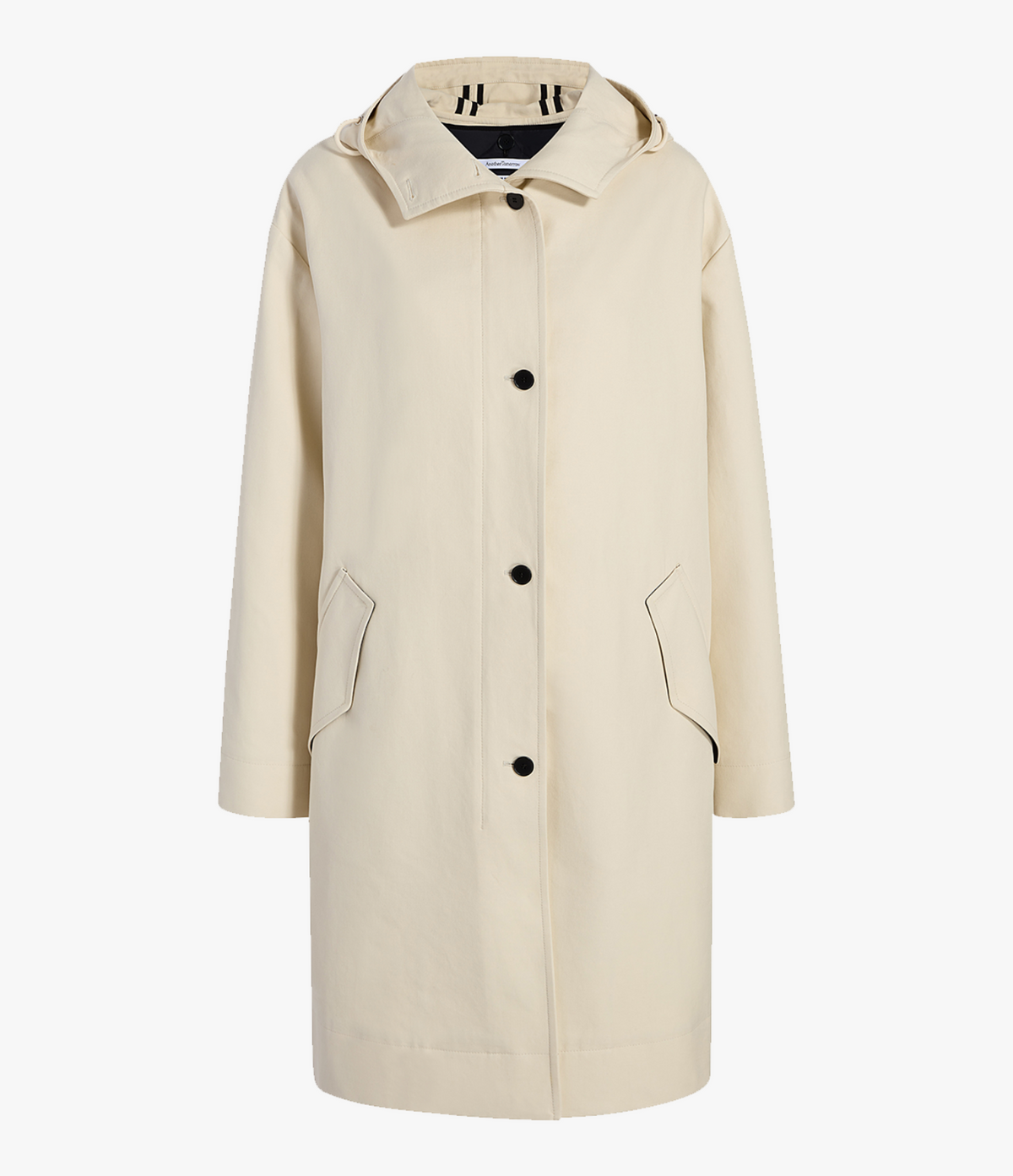 Another Tomorrow 3 In 1 Parka in Off White – Cotton Women's Outerwear