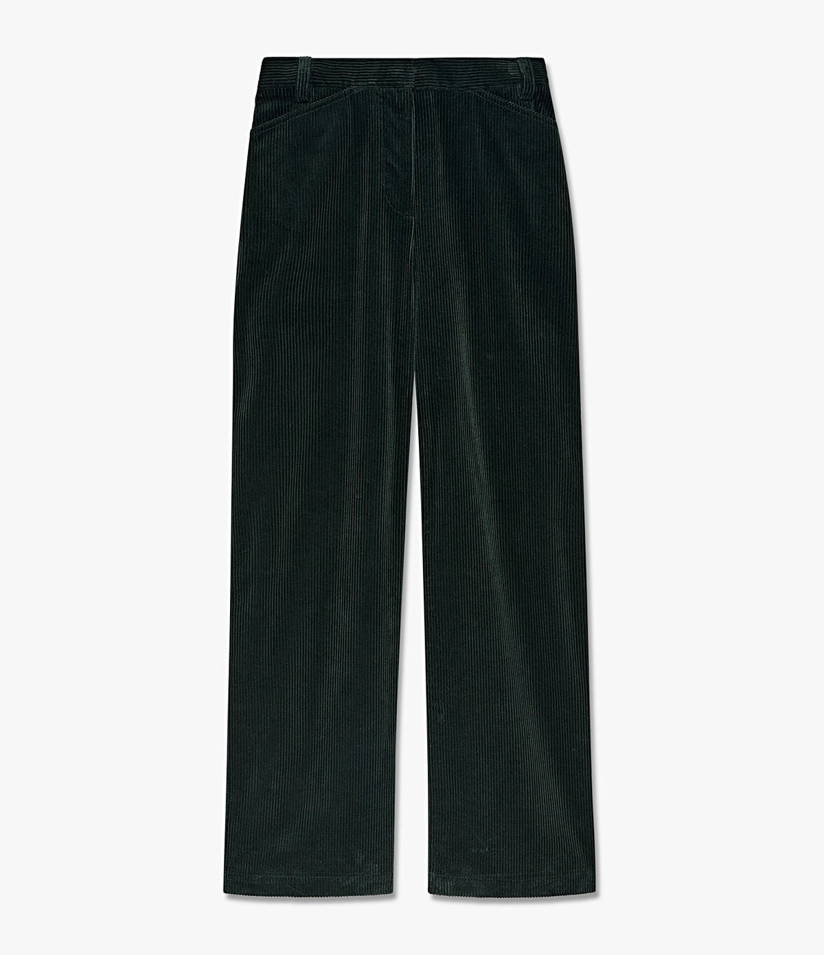 Another Tomorrow Patch Pocket Corduroy Pant in Pine – Cotton Women's Trousers